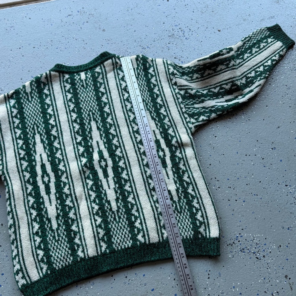 VINTAGE Benetton Shetland Wool Sweater Italy Size M - Picture 5 of 7